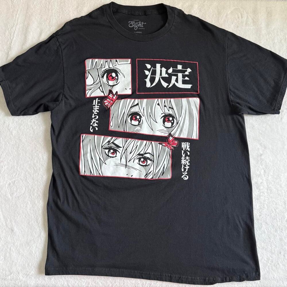 Eighty Eight Brand Anime Girl Graphic Tee Large